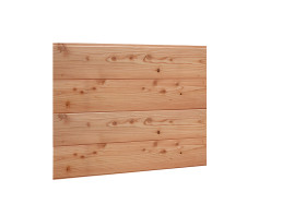 Hillhout Blokhutprofiel Wand C Dubbele Deur Wit Gespoten 278,5 x 234 cm - Afbeelding 1